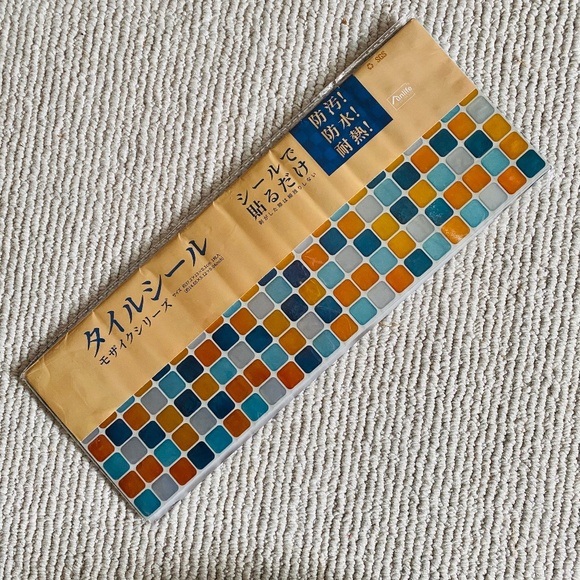 Funlife | 8 Sheets I 3D Peel & Stick Mosaic Tile Backsplash I Fashion Orange - Picture 4 of 14